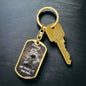 Darling "She Makes It" Dog Tag Keychain