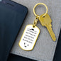 Favorite Child / Dog Tag Keychain
