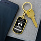 My Man / Dog Tag Keychain