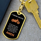 Biker / Dog Tag Keychain