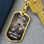 Darling "She Makes It" Dog Tag Keychain