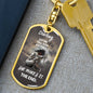 Darling "She Makes It" Dog Tag Keychain