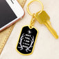 Hunter / Dog Tag Keychain