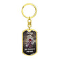 Darling "She Makes It" Dog Tag Keychain