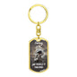 Darling "She Makes It" Dog Tag Keychain