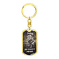 Darling "She Makes It" Dog Tag Keychain