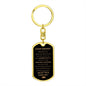 Encouragement / Dog Tag Keychain