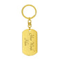 Darling "She Makes It" Dog Tag Keychain