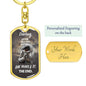 Darling "She Makes It" Dog Tag Keychain