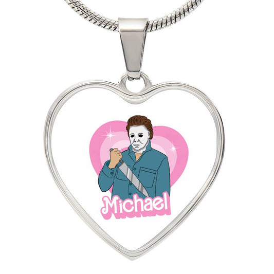 Michael / Halloween / Graphic Heart Necklace