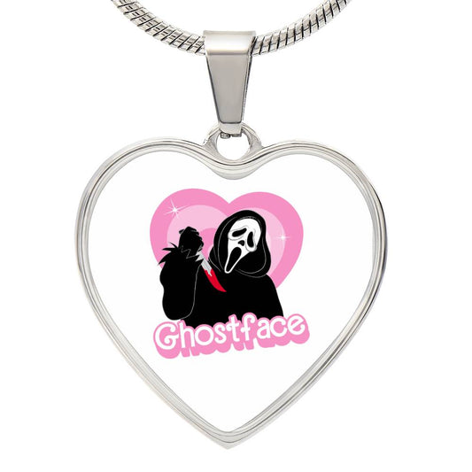 Ghostface / Scream / Graphic Heart Necklace