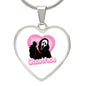 Ghostface / Scream / Graphic Heart Necklace