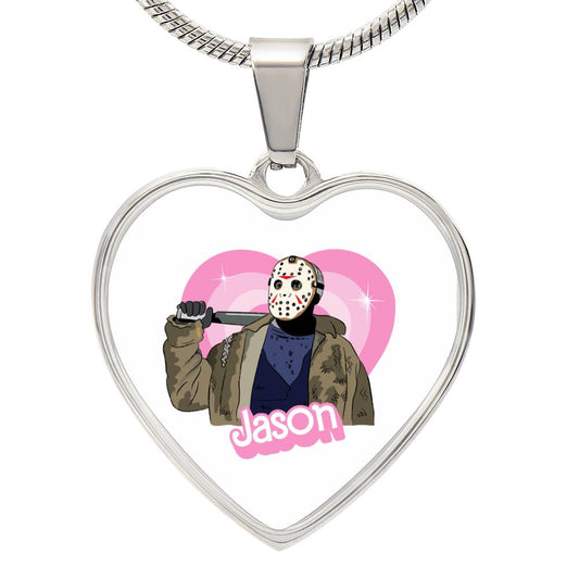 Jason / Friday the 13th / Graphic Heart Necklace