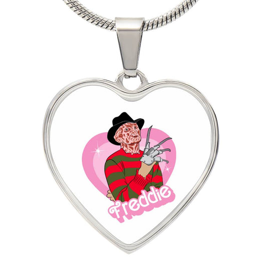 Freddie / Nightmare on Elm Street / Graphic Heart Necklace