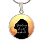 She believed she could / Circle Pendant Necklace