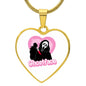 Ghostface / Scream / Graphic Heart Necklace