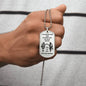 Brothers in Arms / We'll Fight Them Together / Military Dog Tag Necklace