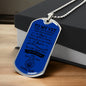 To My Vet / Navy / Military Ball Chain Dog Tag Necklace