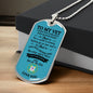 To My Vet / Coast Guard / Military Ball Chain Dog Tag Necklace