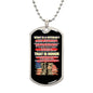 What is a Veteran? Military Ball Chain Dog Tag Necklace