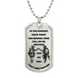 Call On Me Brother / Military Ball Chain Dog Tag Necklace