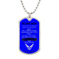To My Son / Airforce - Aim for the Skies / Love, Mom / Military Dog Tag Necklace