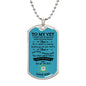 To My Vet / Coast Guard / Military Ball Chain Dog Tag Necklace