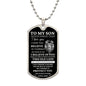 To My Son / This Old Lion / Love, Dad / Military Dog Tag Necklace