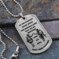 Call On Me Brother / Military Ball Chain Dog Tag Necklace