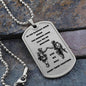 Brothers in Arms / We'll Fight Them Together / Military Dog Tag Necklace