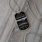 To My Son / Dog Tag Necklace