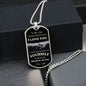 To My Son / Dog Tag Necklace