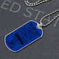 To My Vet / Navy / Military Ball Chain Dog Tag Necklace
