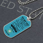 To My Vet / Coast Guard / Military Ball Chain Dog Tag Necklace