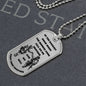 Call On Me Brother / Military Ball Chain Dog Tag Necklace