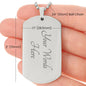 Veteran Dog Tag with Military Ball Chain