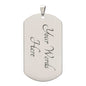 To My Son / Dog Tag Necklace