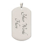 To My Son / Love, Dad / Military Dog Tag Necklace