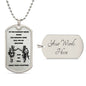 Brothers in Arms / We'll Fight Them Together / Military Dog Tag Necklace
