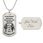 Call On Me Brother / Military Ball Chain Dog Tag Necklace