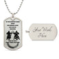 Biker Brothers / Fight Them Together / Military Dog Tag Necklace