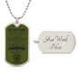 To My Son / Army- Just Go Forth / Love, Dad / Military Dog Tag Necklace