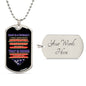 What is a Veteran? Military Ball Chain Dog Tag Necklace