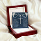 In Loving Memory / Mom / CZ Cross Necklace
