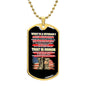 What is a Veteran? Military Ball Chain Dog Tag Necklace