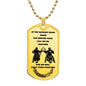 Biker Brothers / Fight Them Together / Military Dog Tag Necklace