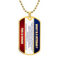 Veteran Dog Tag with Military Ball Chain