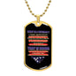 What is a Veteran? Military Ball Chain Dog Tag Necklace