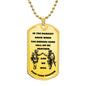 Call On Me Brother / Military Ball Chain Dog Tag Necklace