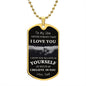To My Son / Dog Tag Necklace